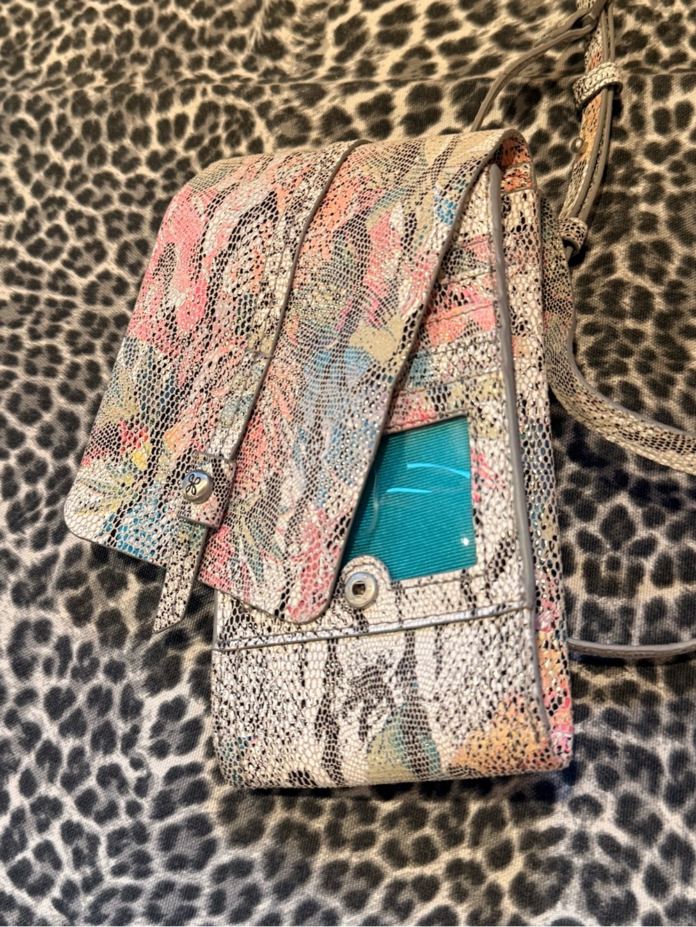 Hobo Slim Token Mini Crossbody Leather Phone Bag - Picture 2 of 11